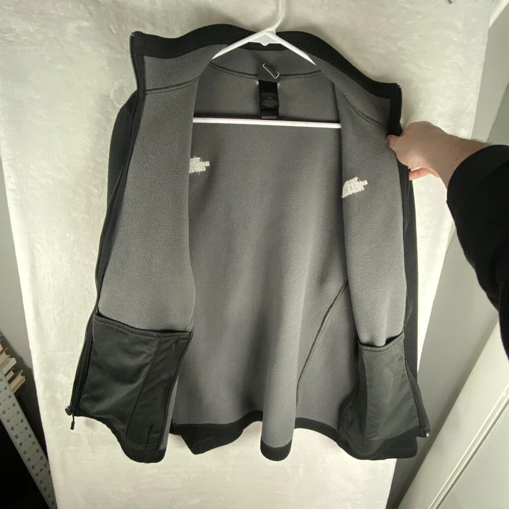 The North Face Jacket Mens Large Black Fleece Lined Full Zip Outdoor A7HL